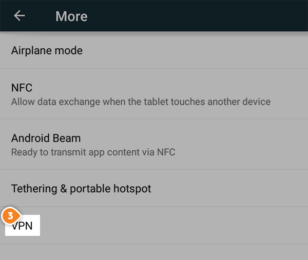 How to set up L2TP on Android Lollipop: Step 3