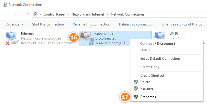 How to set up L2TP on Windows 10: Step 7