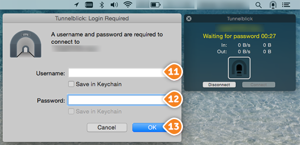 How to set up OpenVPN on Mac OS: Step 11