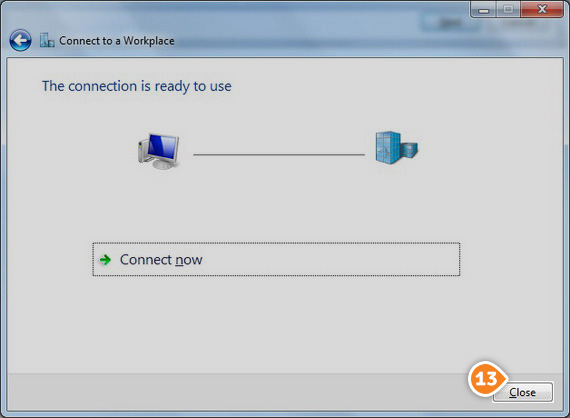 How to set up PPTP on Windows 7: Step 7