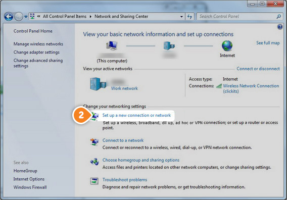 How to set up SSTP on Windows 7: Step 2