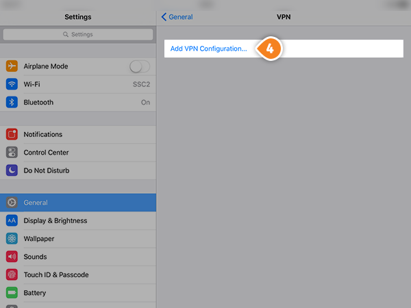 How to set up L2TP on iPad: Step 3