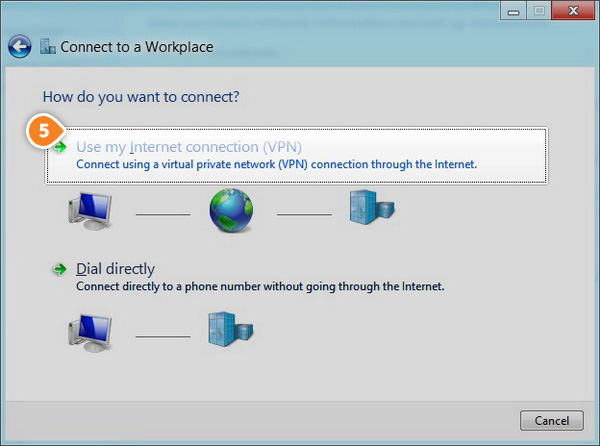 How to set up SSTP on Windows 8: Step 4